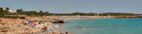 Panorama Photo Cala n Bosch Beach - Menorca, Spain